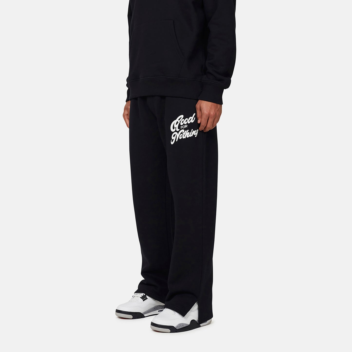 Good For Nothing Black Flared Joggers - Black Image 5