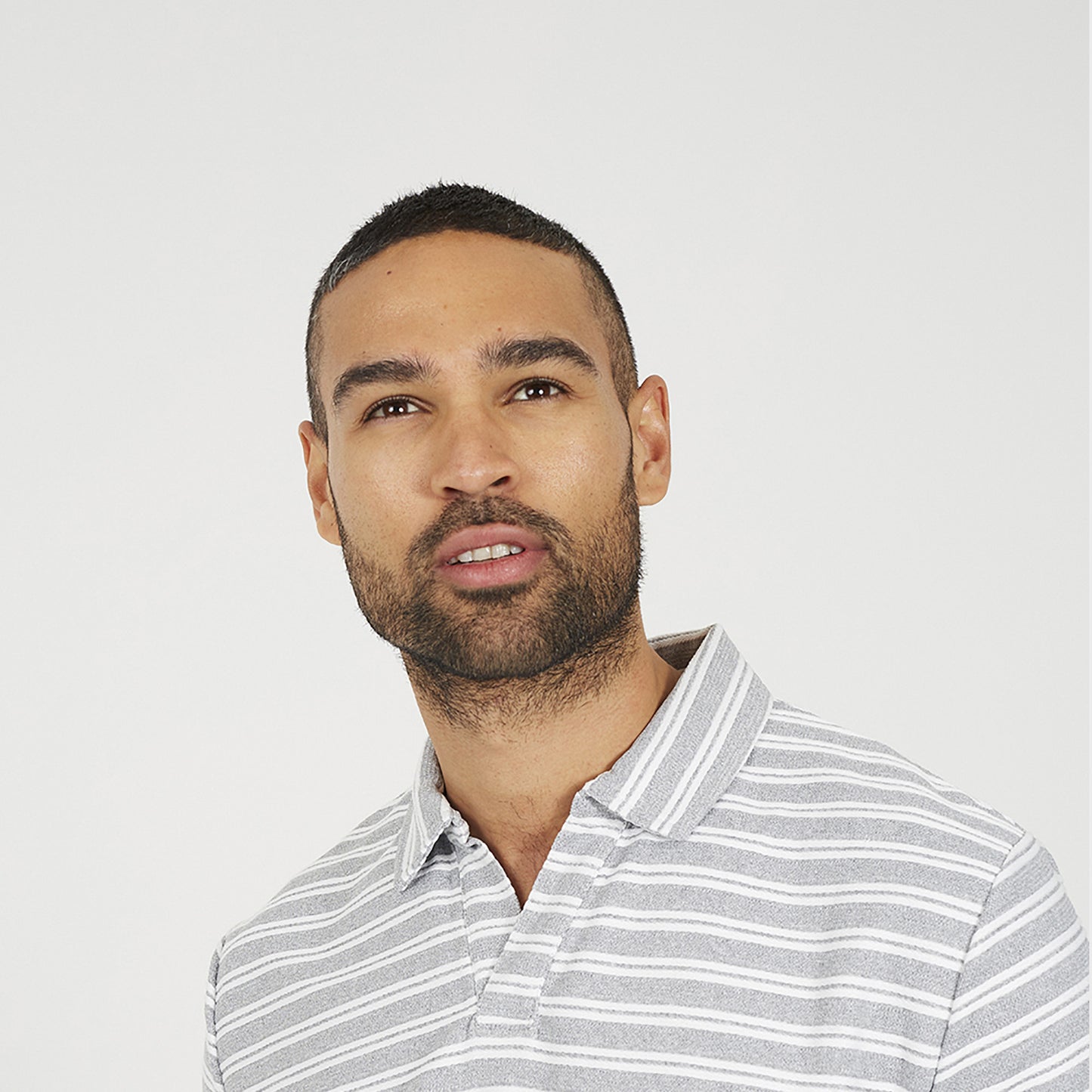 Brave Soul White Trophy Neck Polo Shirt - White Image 4