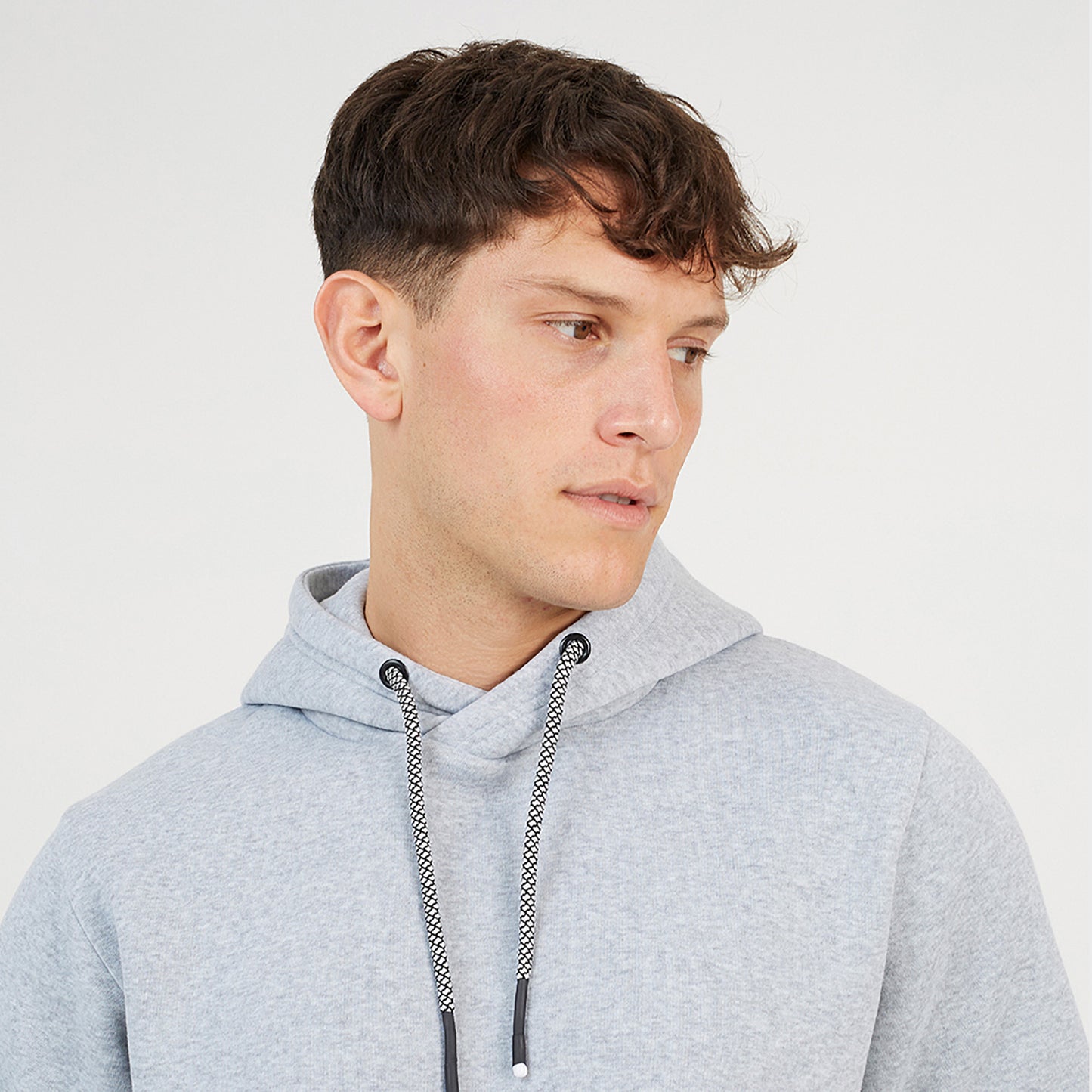 Brave Soul Grey Hoodie With Kangaroo Pocket - Grey Image 4