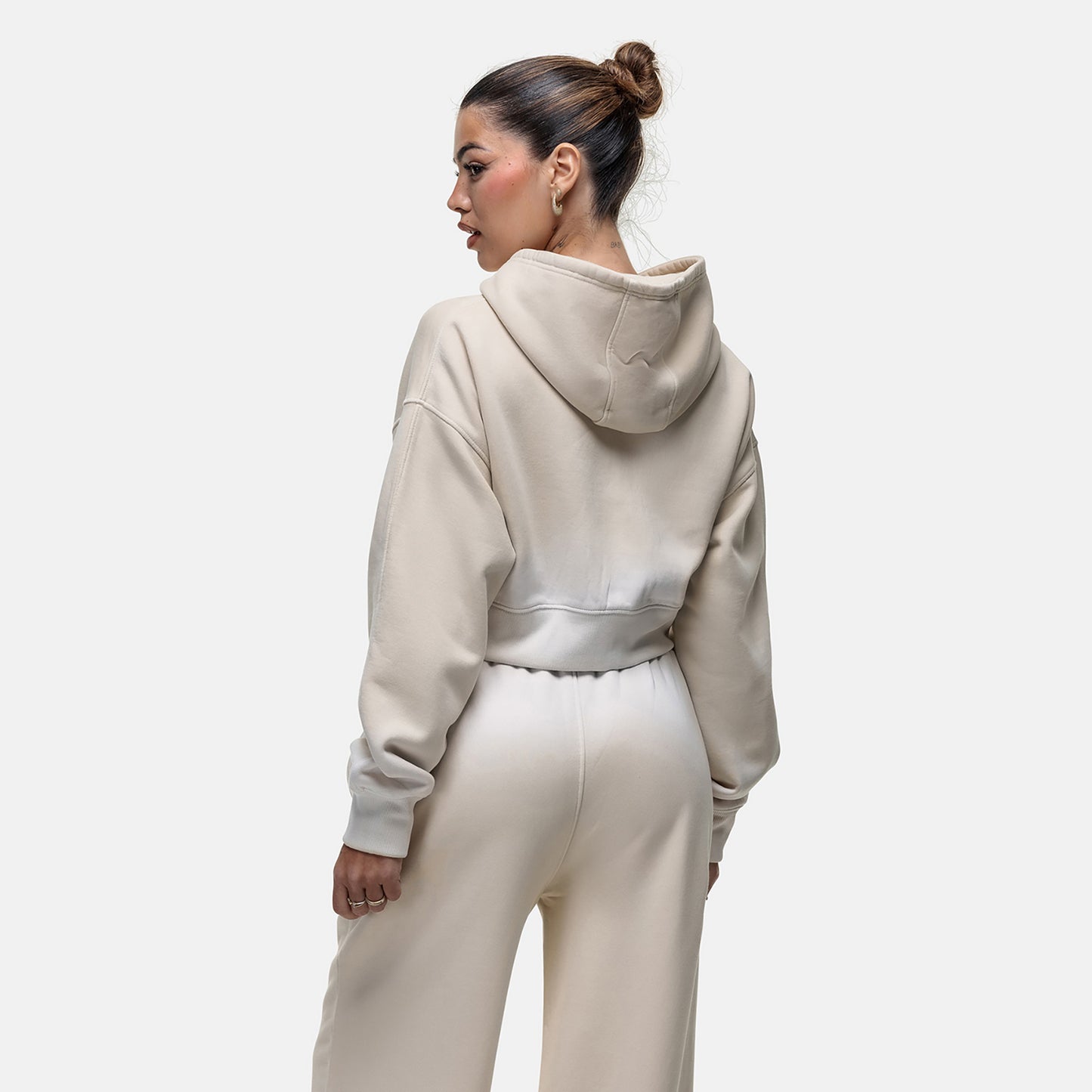 Good For Nothing Cream Spray Effect Relaxed Wide Leg Jogger - Cream Image 2