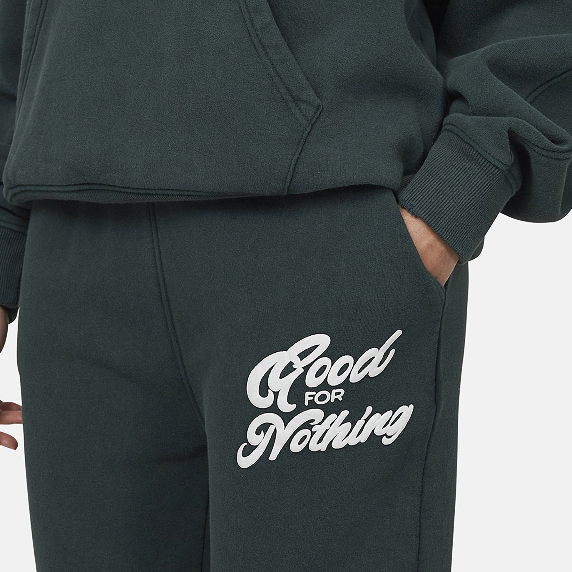 Good For Nothing Green Flared Joggers - Green Image 3