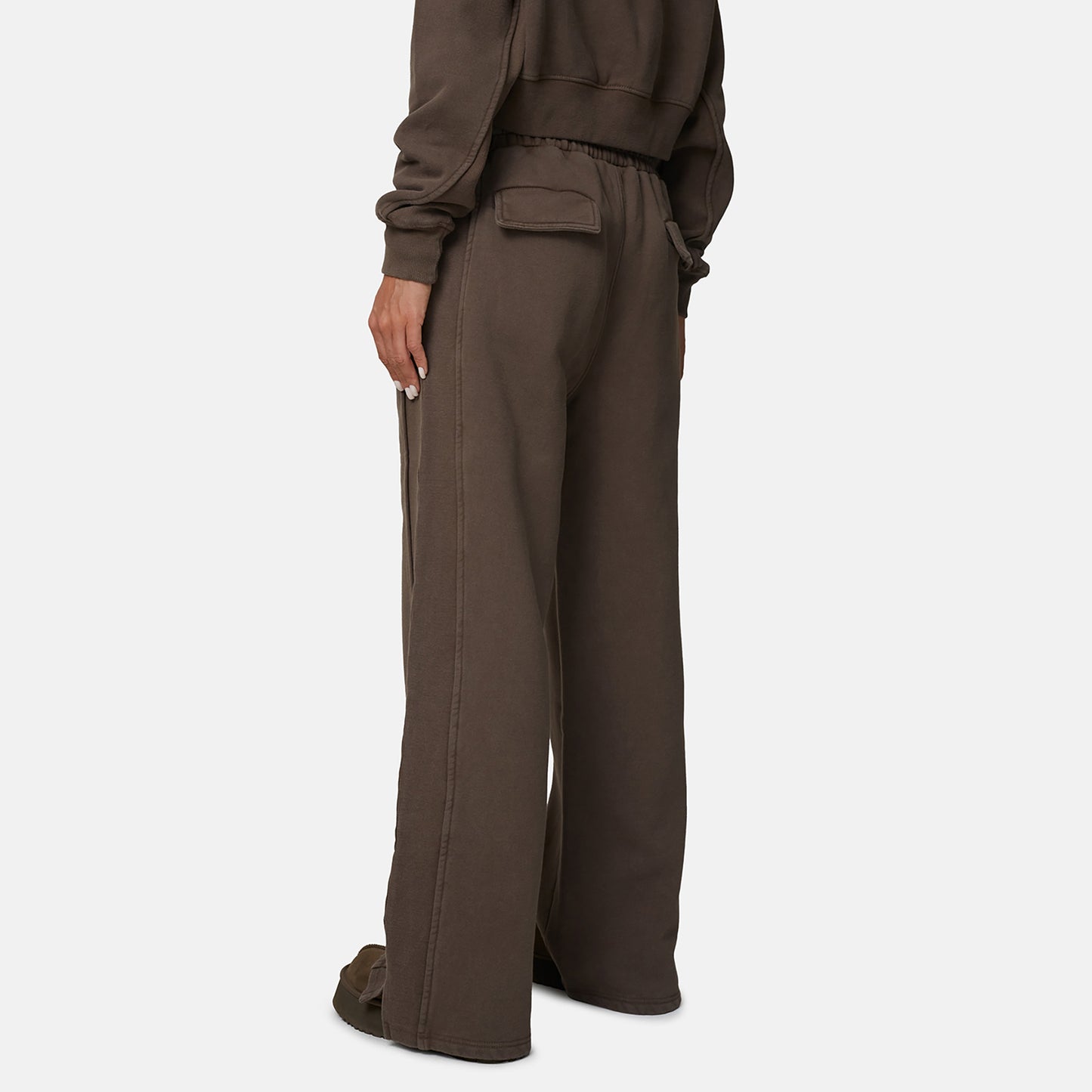Good For Nothing Brown Baggy Split Hem Jogger - Brown Image 2