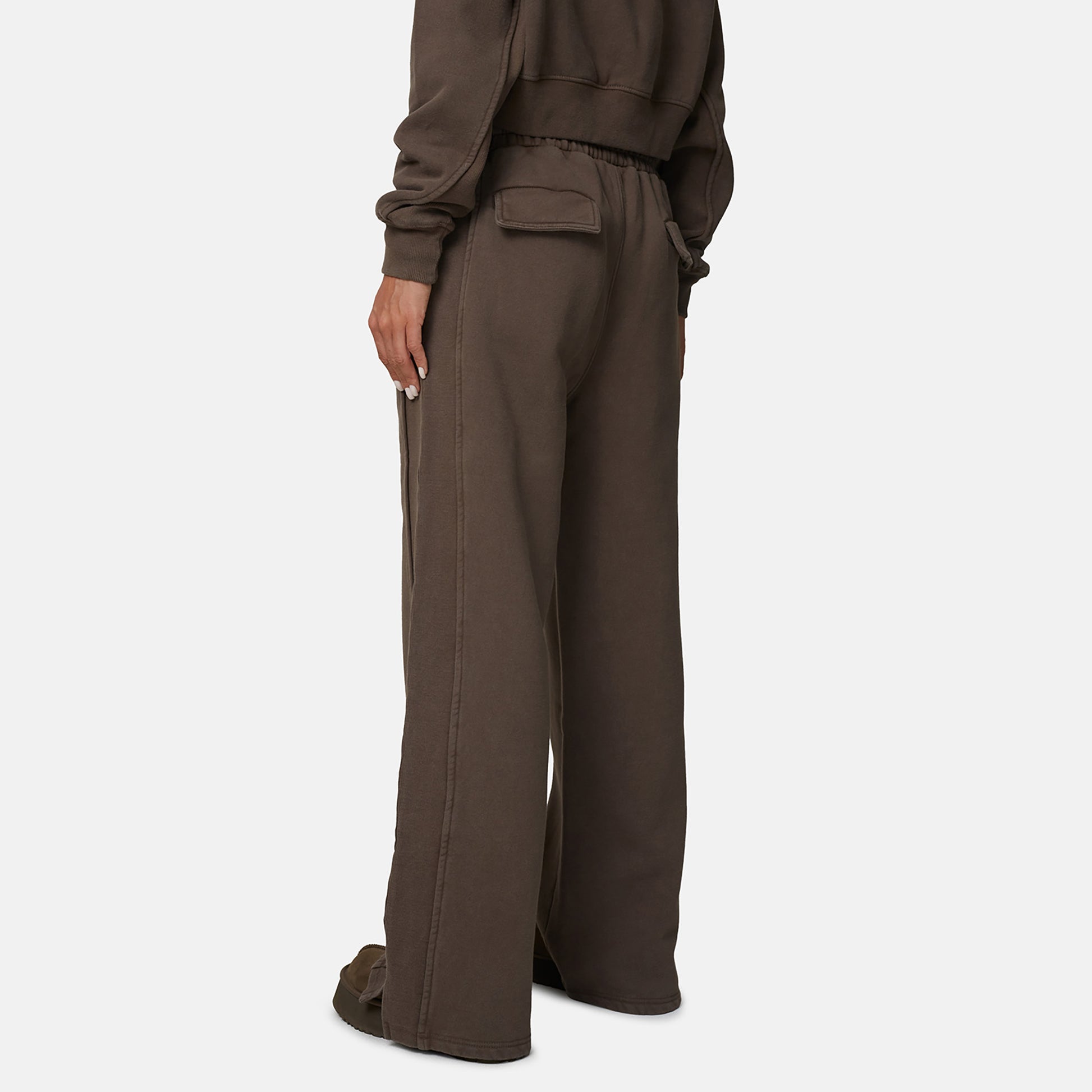 Good For Nothing Brown Baggy Split Hem Jogger - Brown Image 2