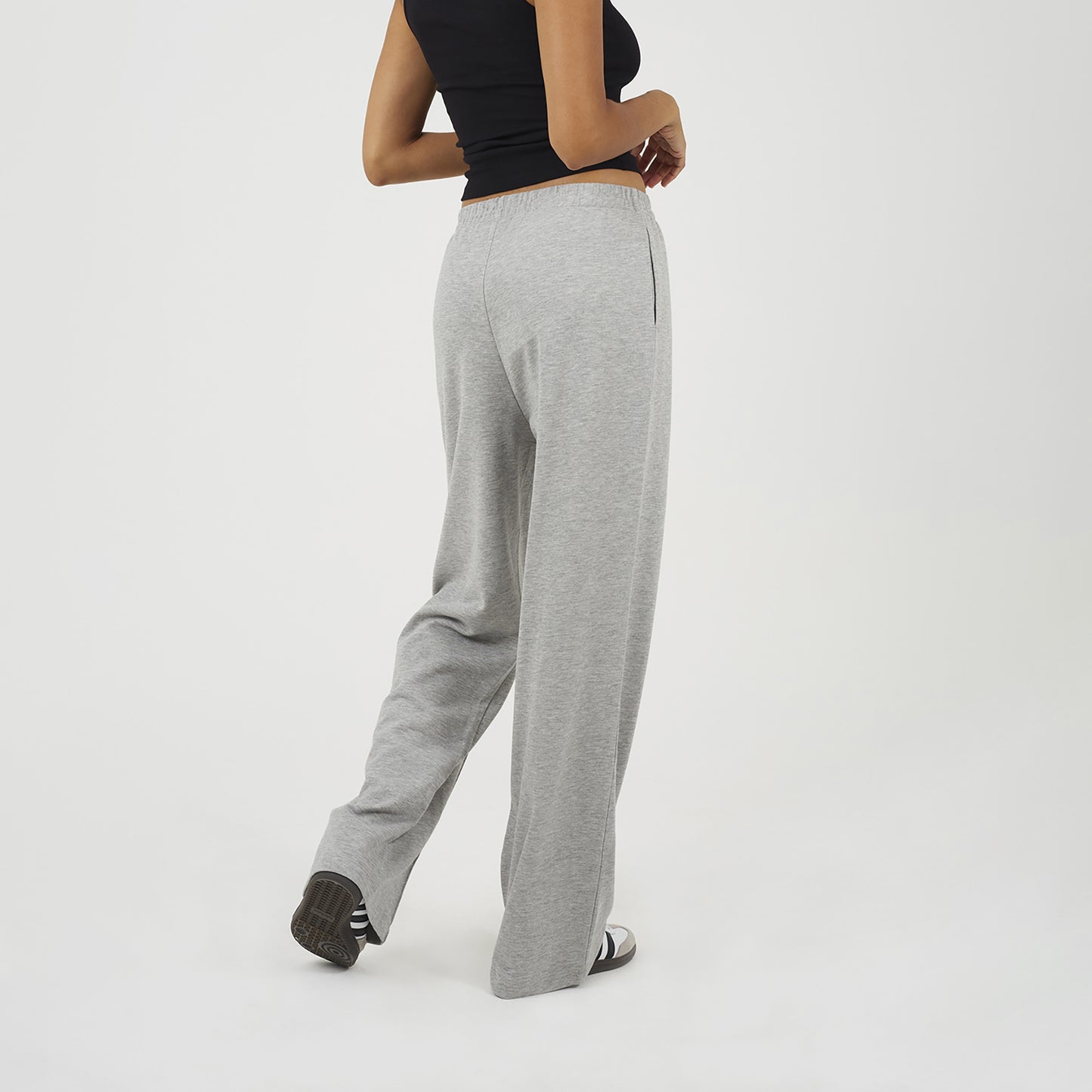 Brave Soul Grey Jersey Jogger With Seam Detail - Grey Image 2
