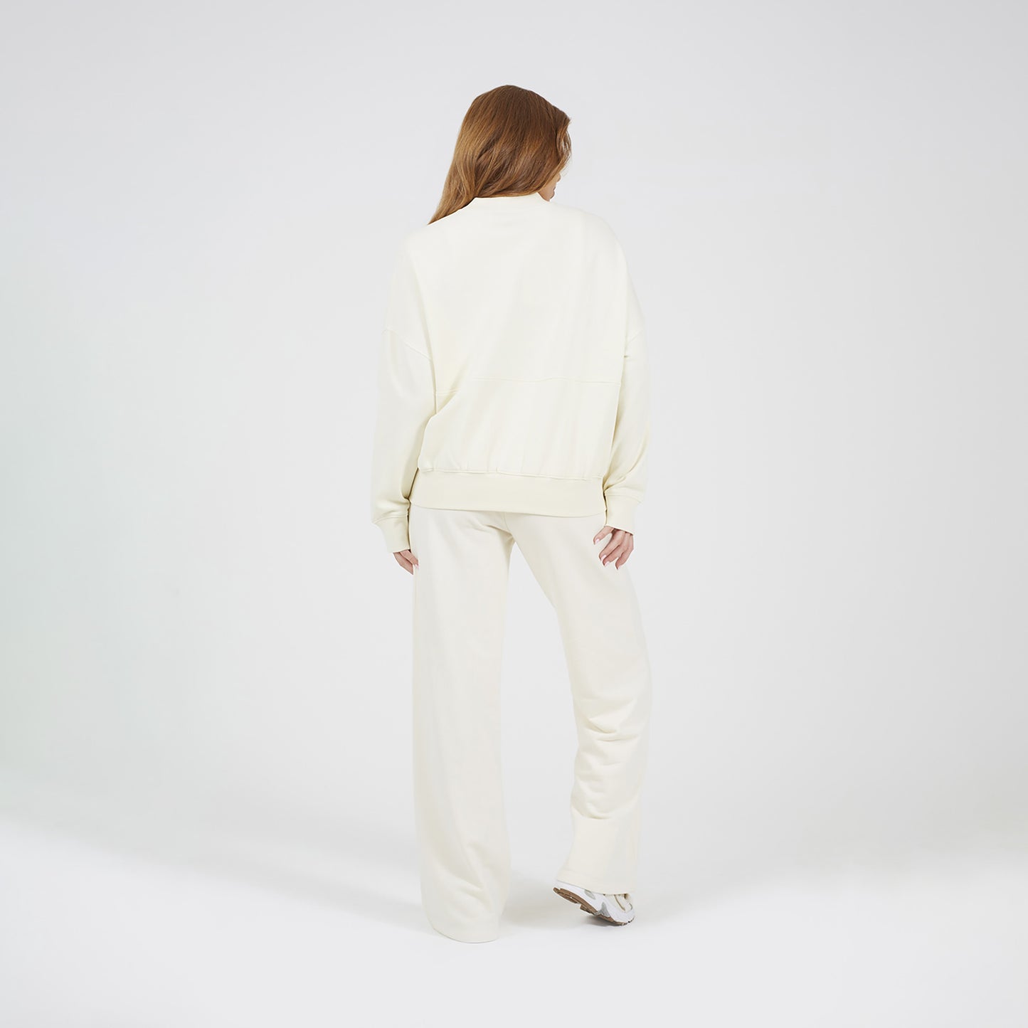 Brave Soul Cream Cotton Blend Wide Leg Joggers - Cream Image 2