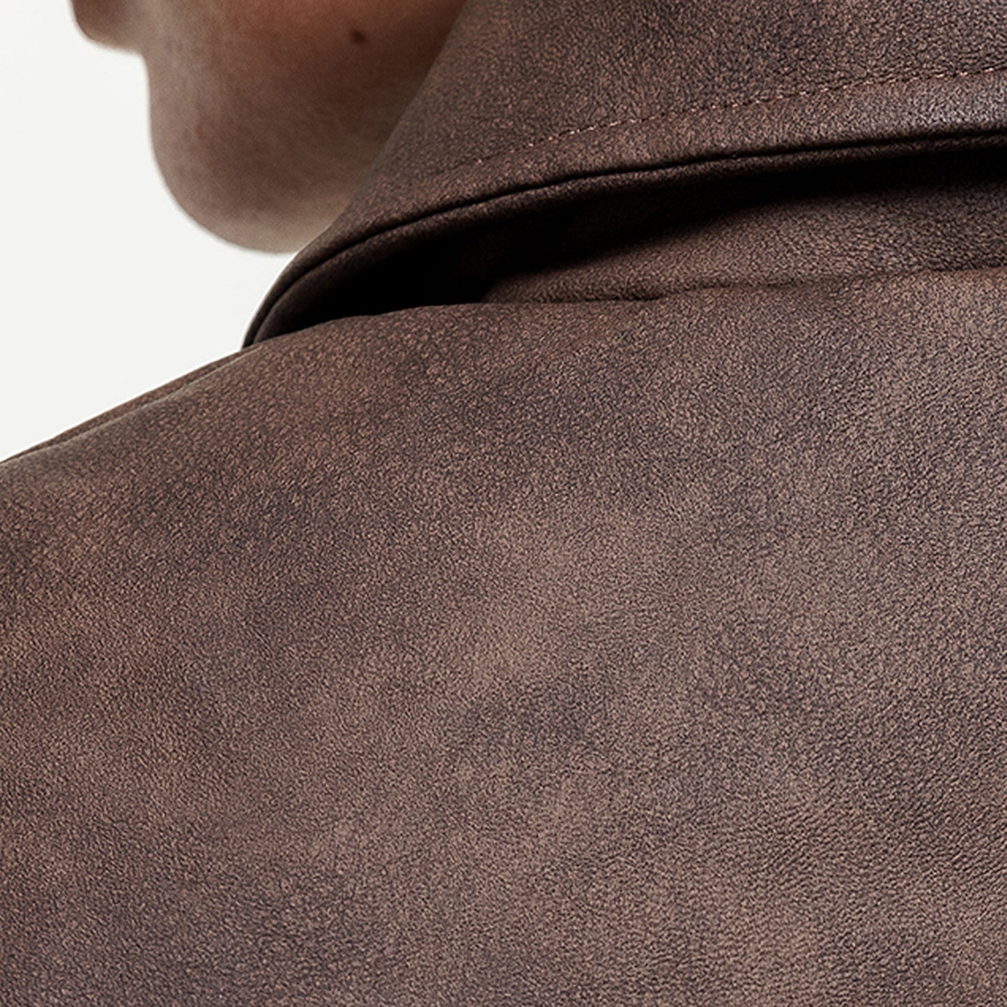 Good For Nothing Brown Vintage PU Coach Jacket - Brown Image 5