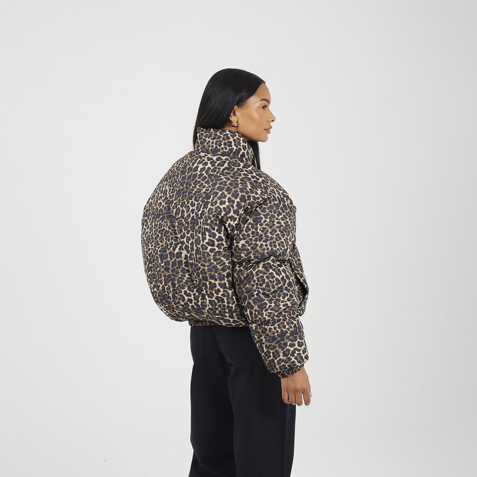 Brave Soul Black Reversible Oversized Puffer Jacket - Black Image 2