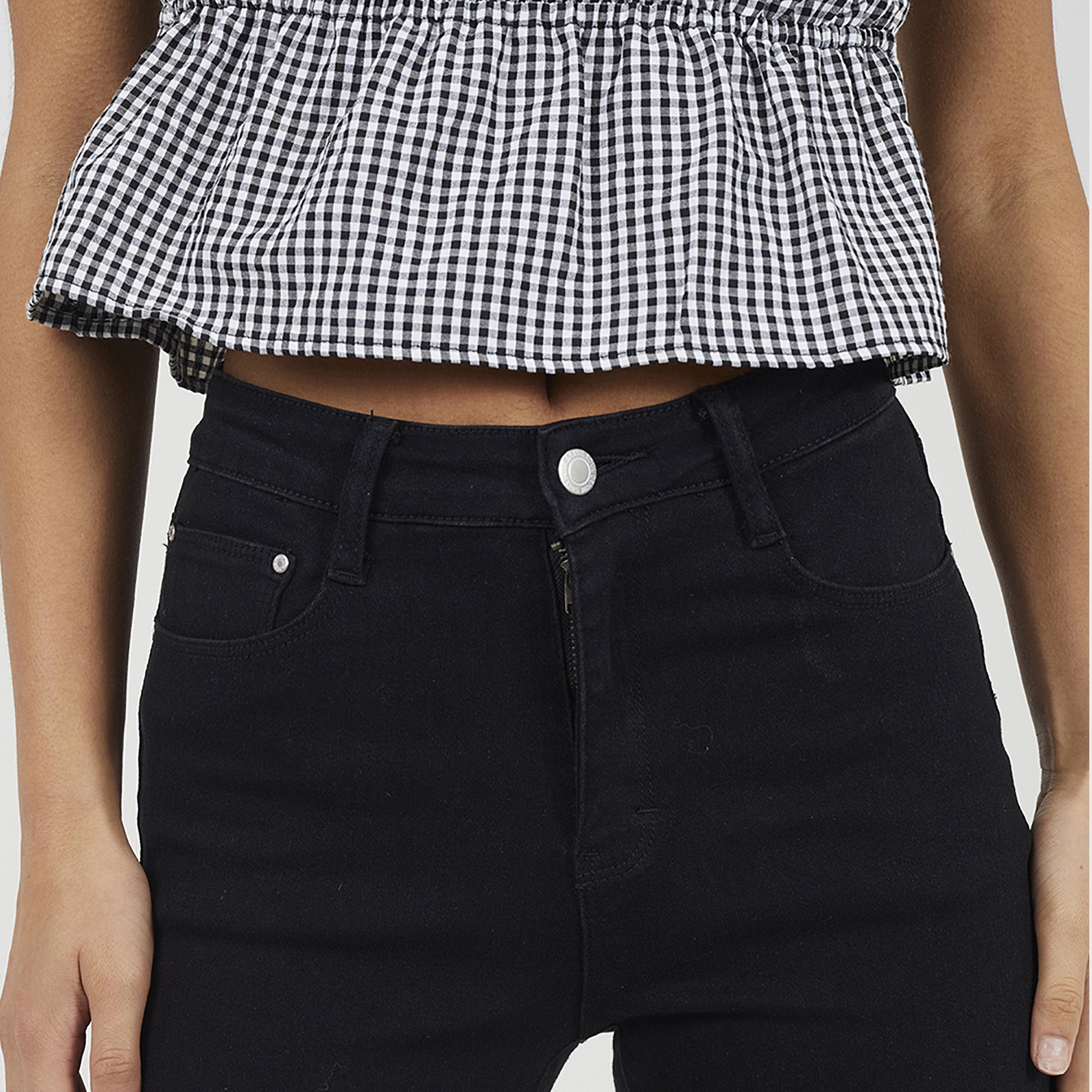 Brave Soul Black High Waist Skinny Jeans With Stretch - Black Image 4