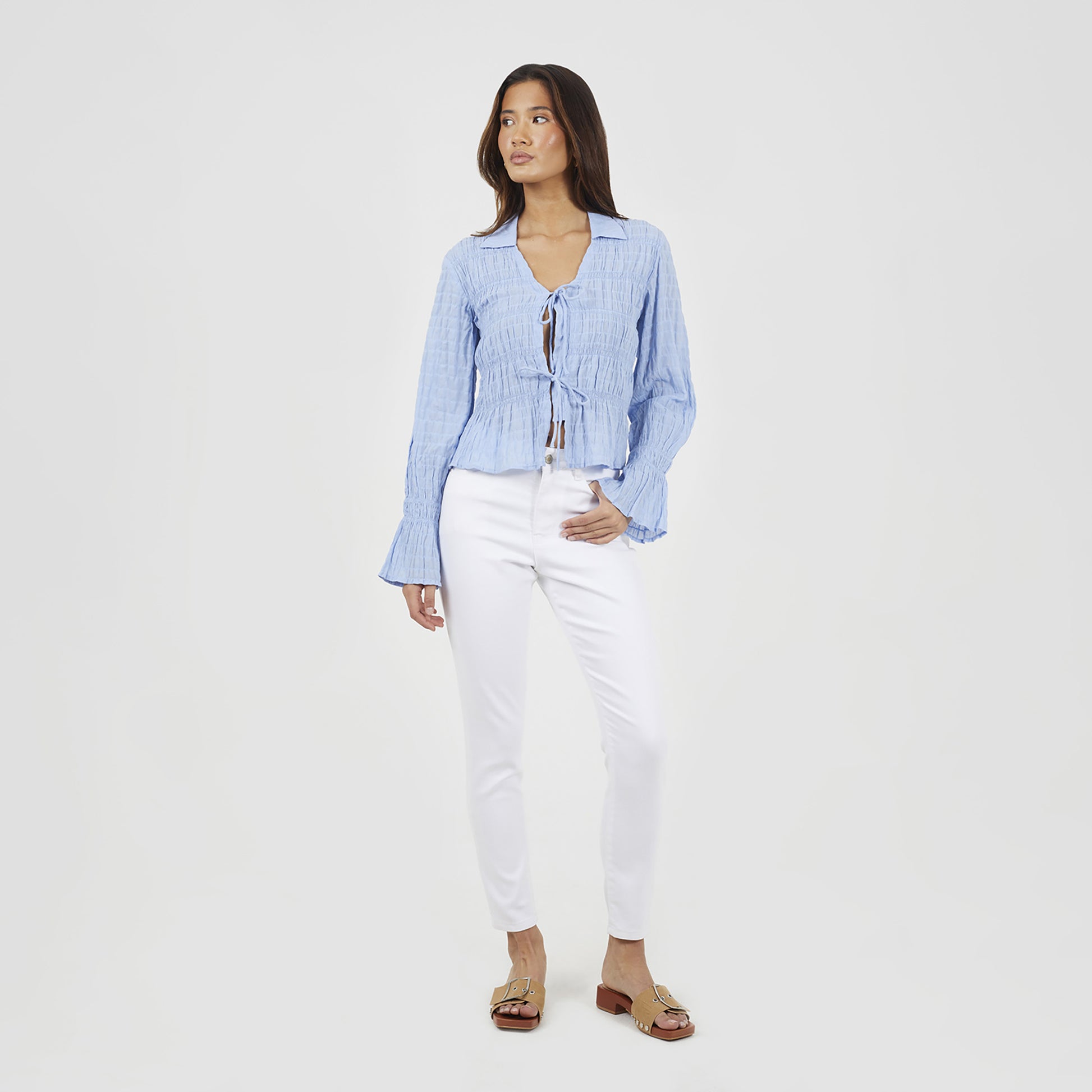 Brave Soul White High Waist Skinny Jeans With Stretch - White Image 3