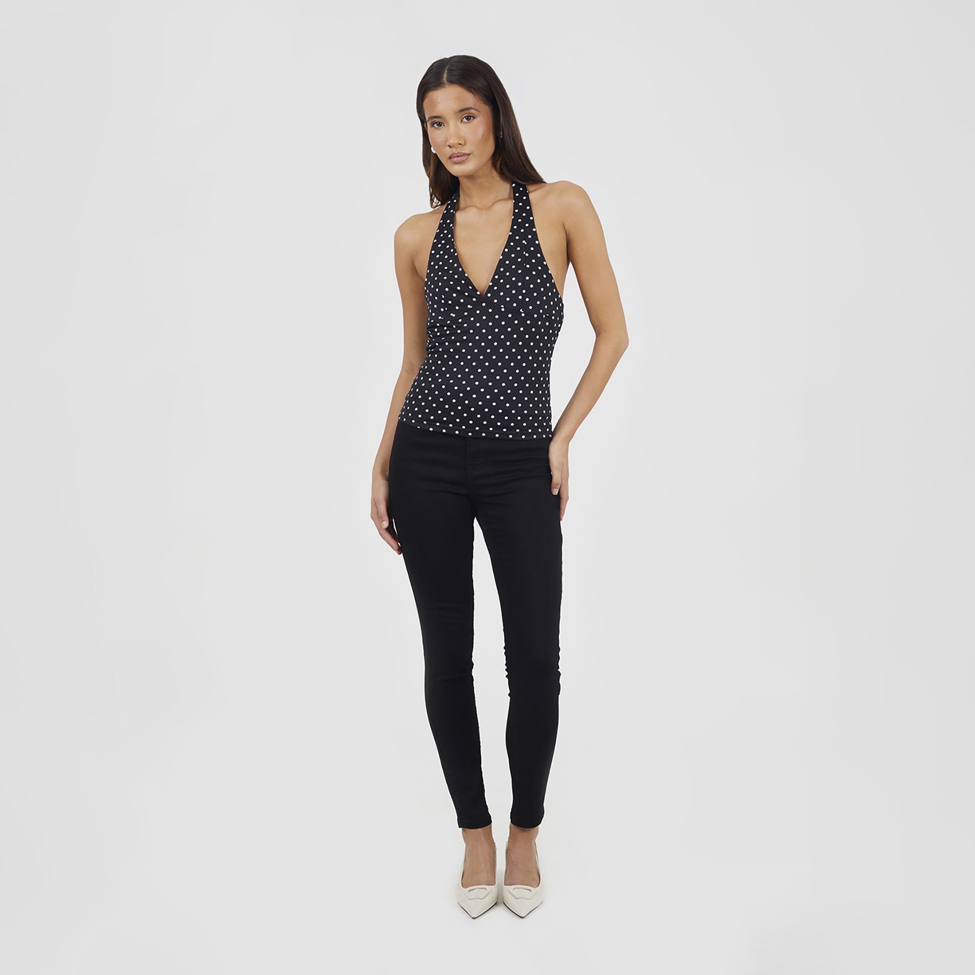 Brave Soul Black High Waist Skinny Jeans - Black Image 3