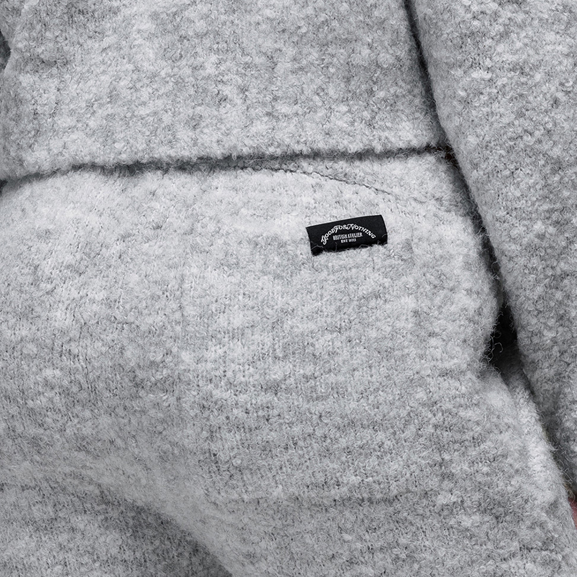 Good For Nothing Grey Bouclé Knitted Joggers - Grey Image 3