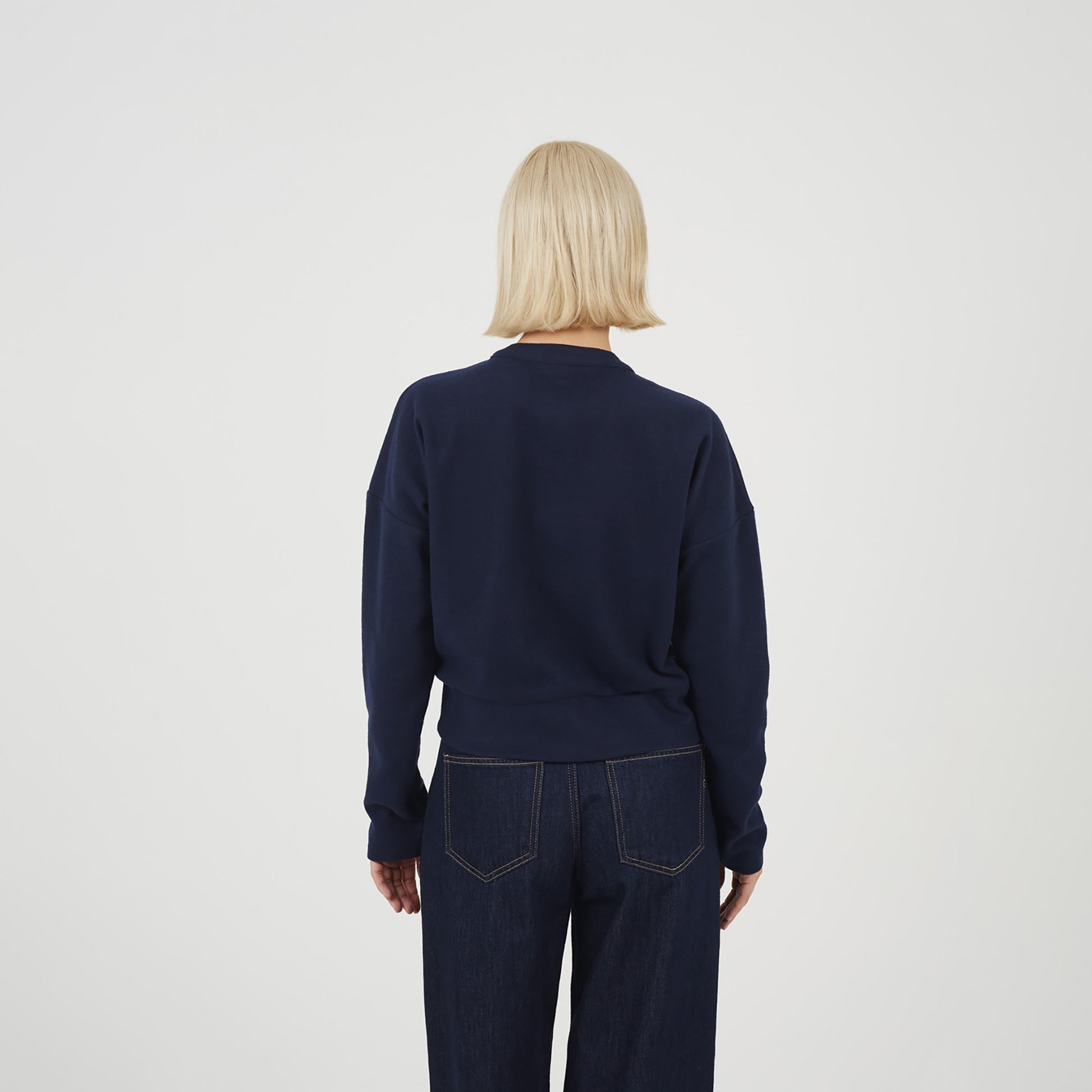 Brave Soul Navy Long Sleeve Button Down Top - Navy Image 2