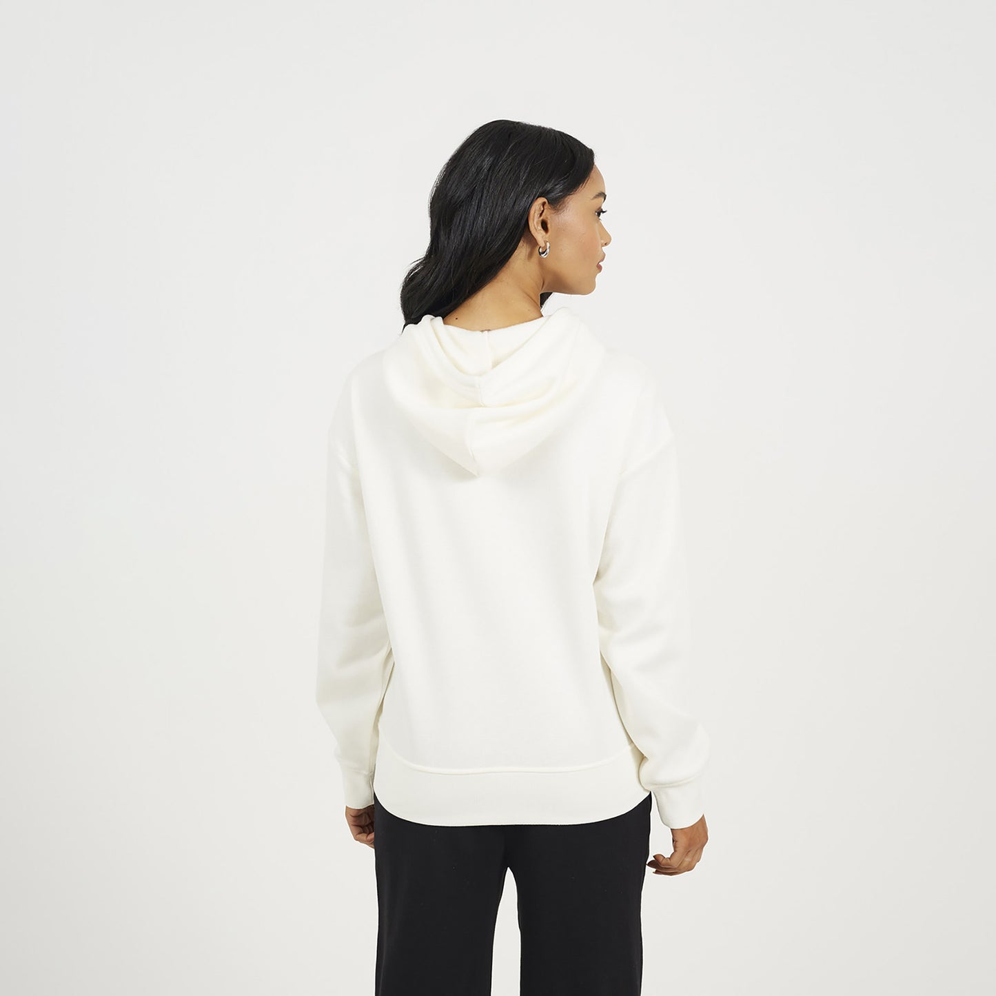 Brave Soul Cream Zip Through Hoodie - Cream Image 2