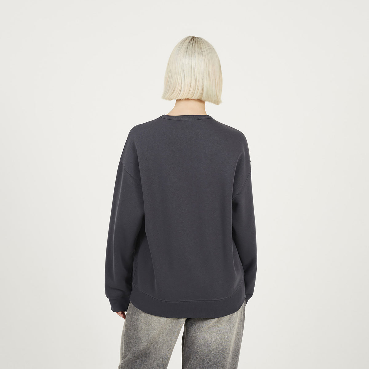Brave Soul Dark Grey Crew Neck Graphic Print Sweatshirt - Dark Grey Image 2