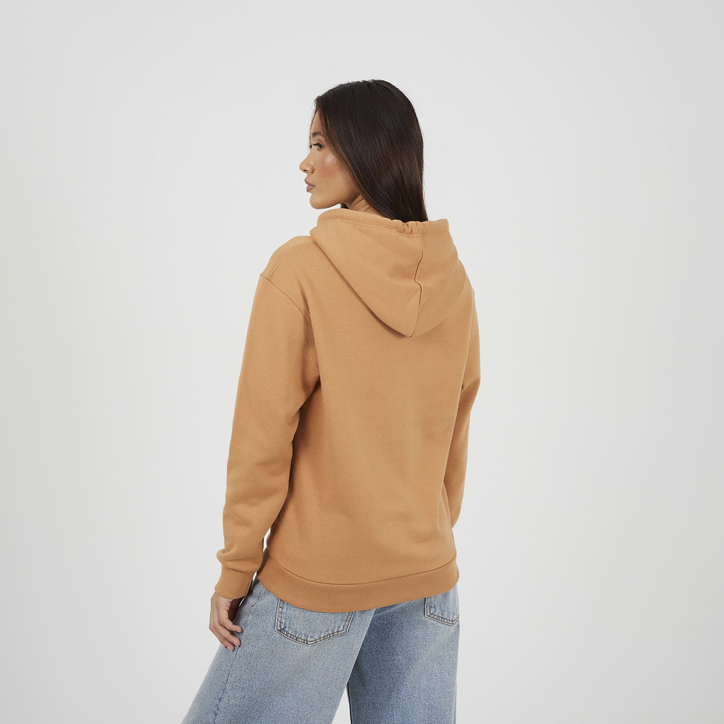 Brave Soul Tan Hoodie With Kangaroo Pocket - Tan Image 2