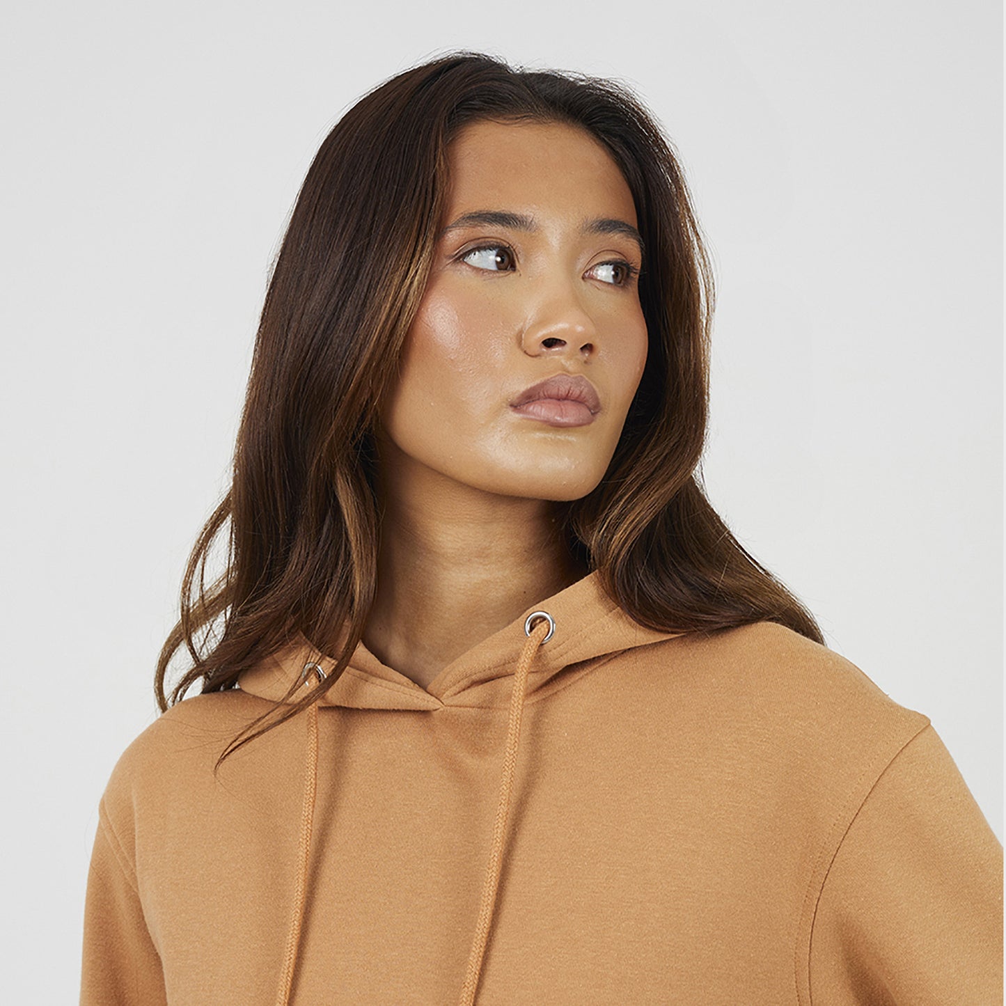 Brave Soul Tan Hoodie With Kangaroo Pocket - Tan Image 4