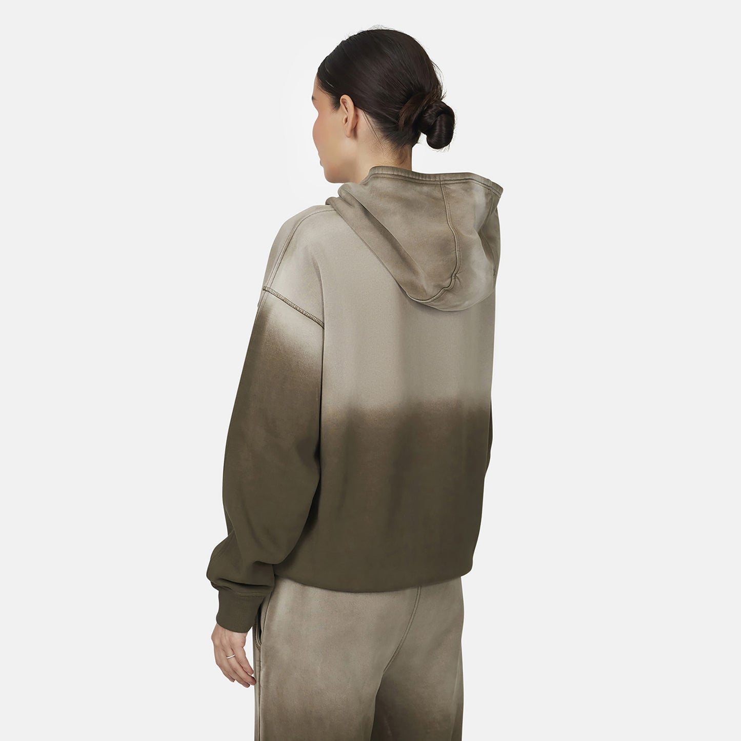Good For Nothing Taupe Gradient Relaxed Hoodie - Taupe Image 2