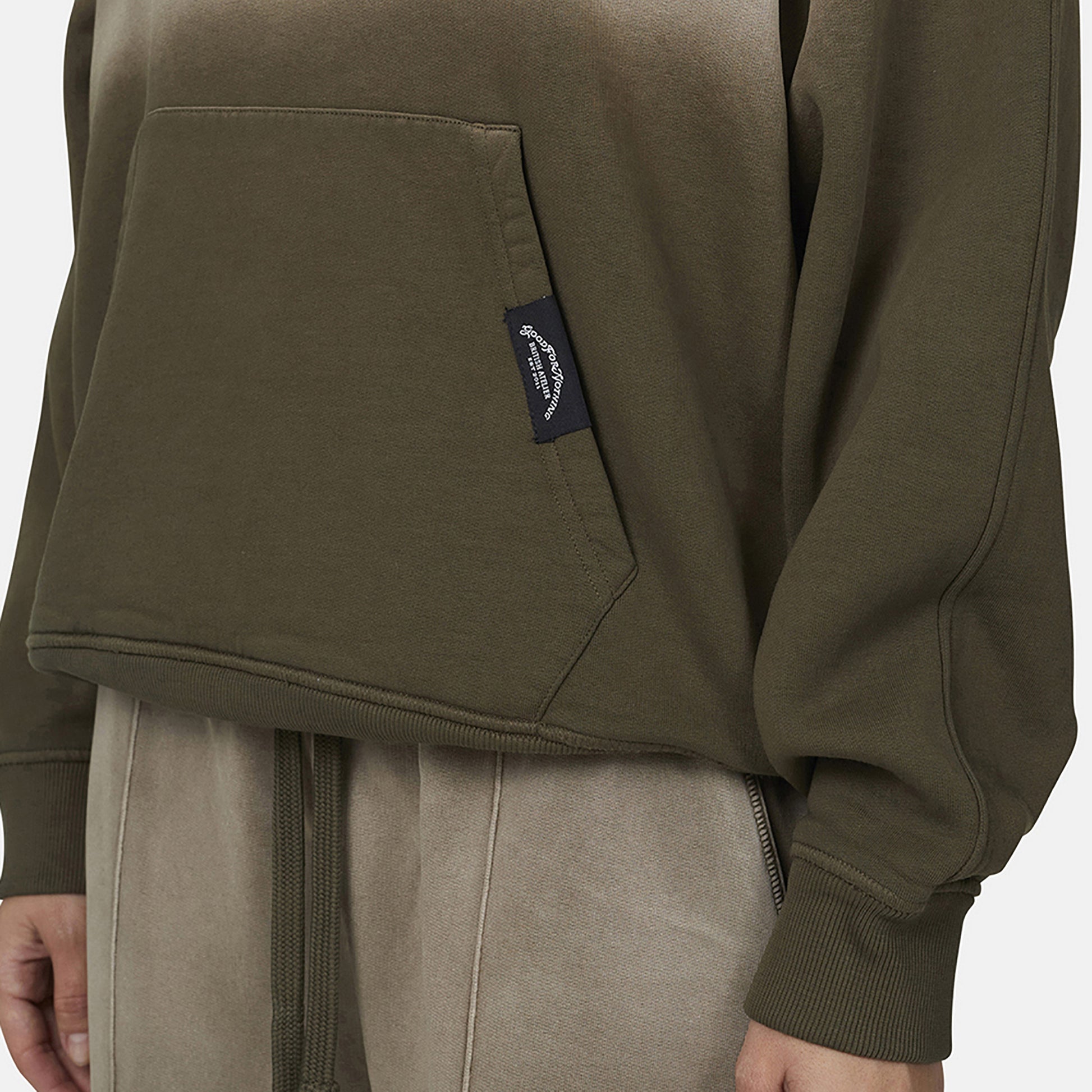 Good For Nothing Taupe Gradient Relaxed Hoodie - Taupe Image 3
