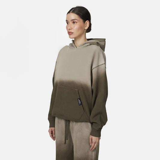 Good For Nothing Taupe Gradient Relaxed Hoodie - Taupe Image 1