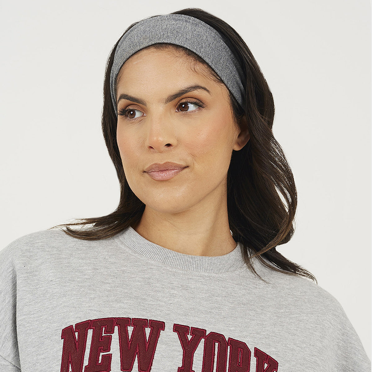 Brave Soul Grey Crew Neck Embroidered Sweatshirt - Grey Image 4