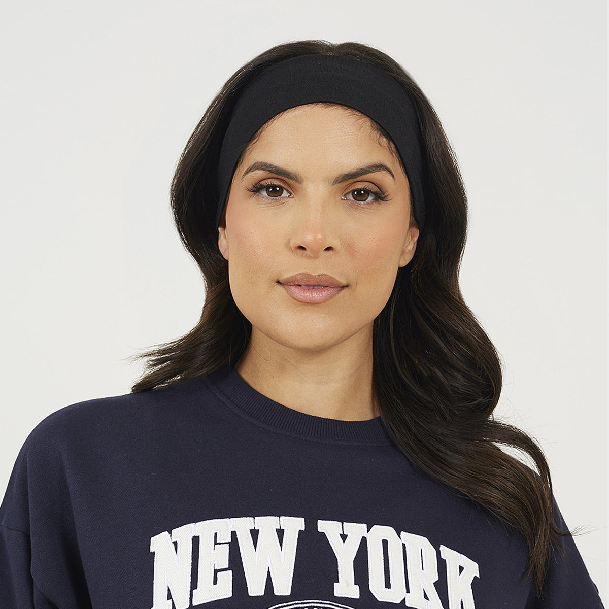 Brave Soul Navy Crew Neck Embroidered Sweatshirt - Navy Image 4