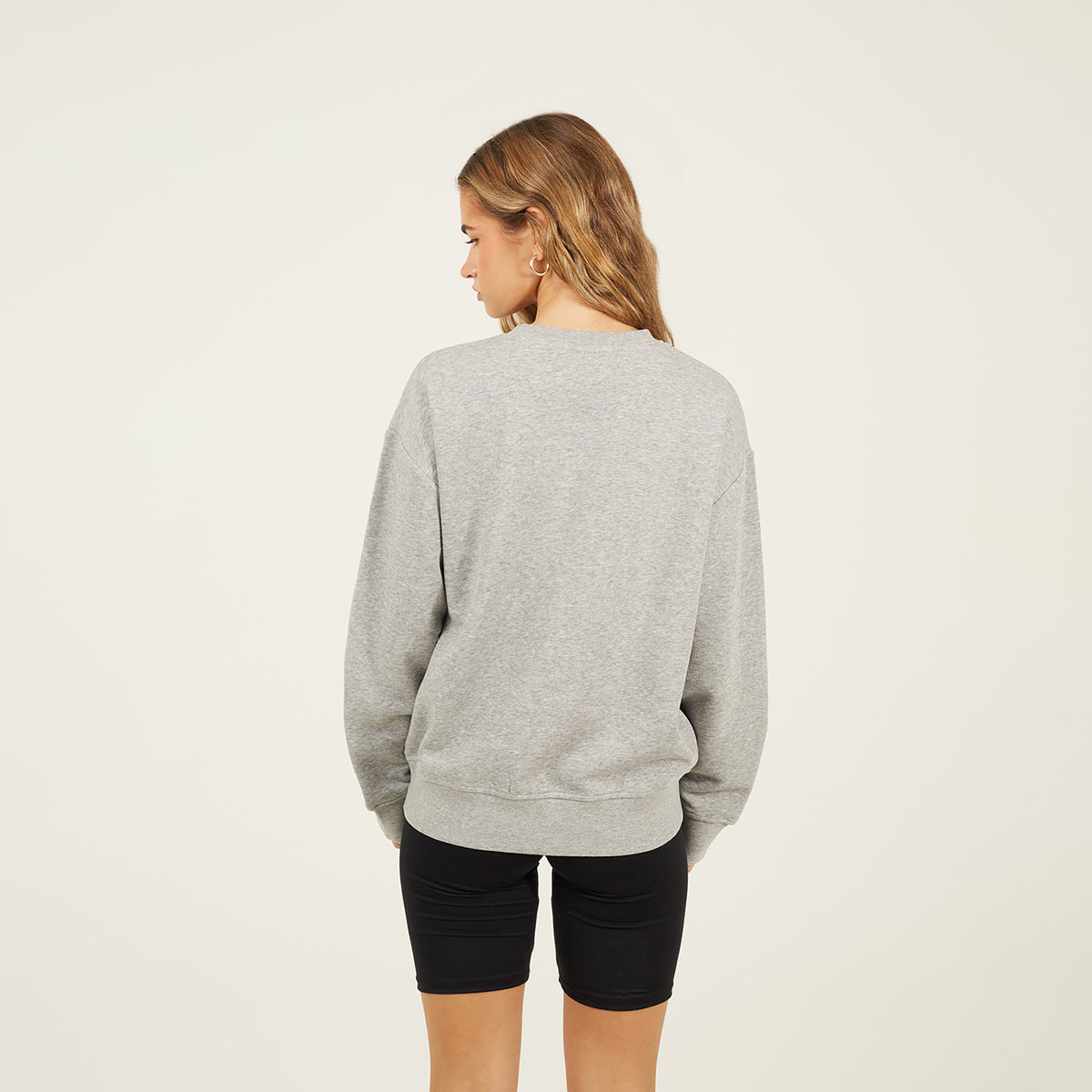 Brave Soul Grey Crew Neck Embroidered Sweatshirt - Grey Image 2