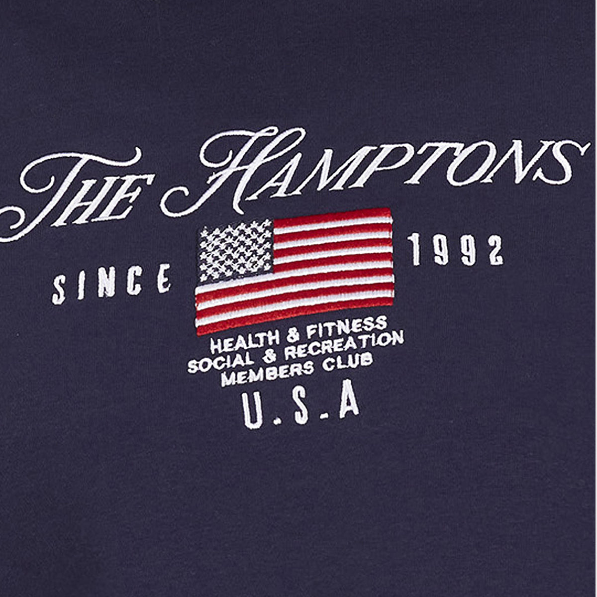 Brave Soul Navy Crew Neck Embroidered Sweatshirt - Navy Image 5