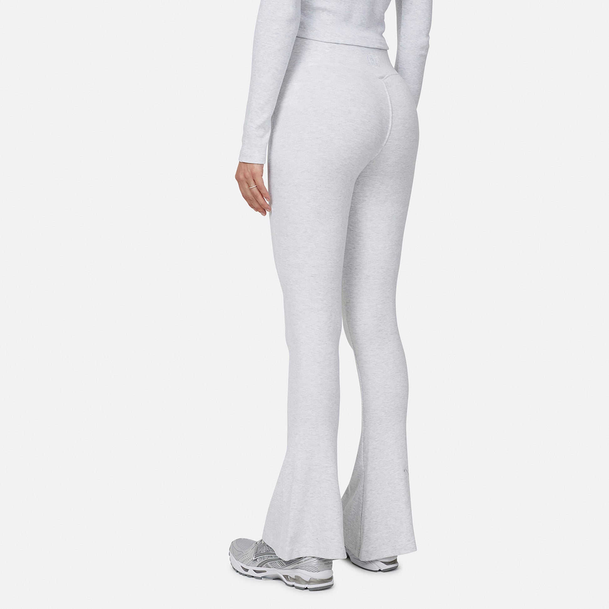 Good For Nothing Brown Flared Ribbed Leggings - Brown Image 2