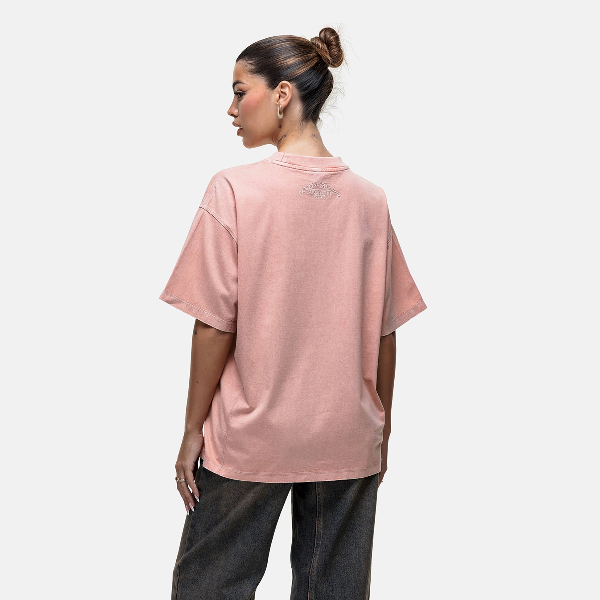 Good For Nothing Cream Vintage Oversized T-Shirt - Cream Image 2