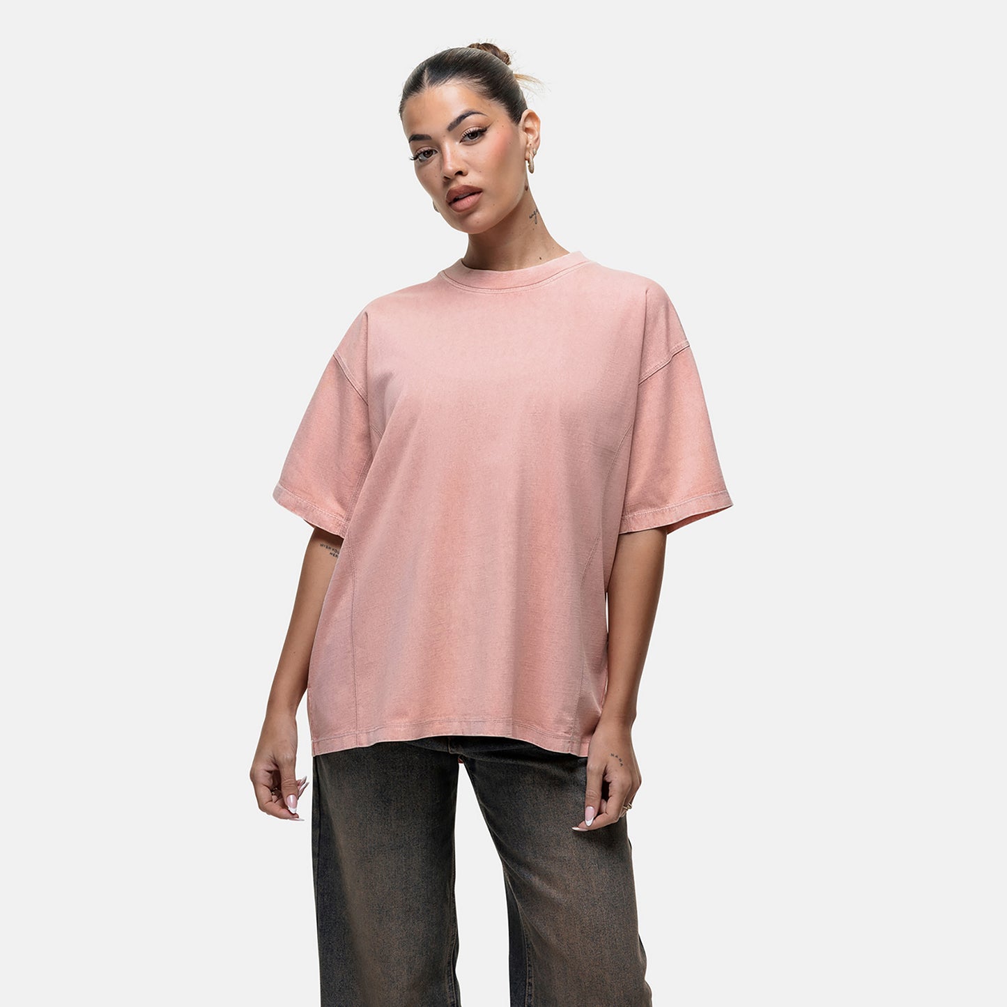 Good For Nothing Cream Vintage Oversized T-Shirt - Cream Image 3