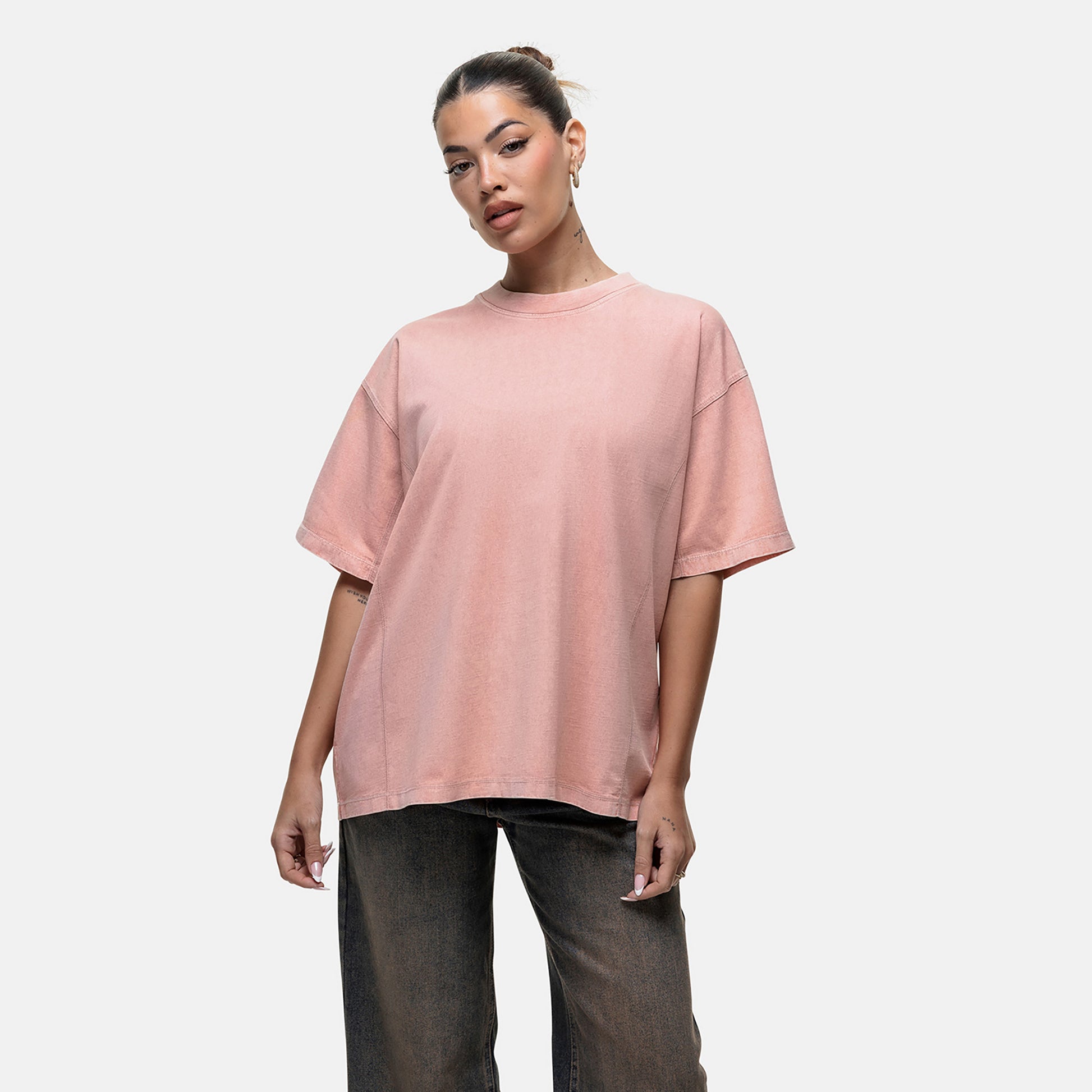 Good For Nothing Cream Vintage Oversized T-Shirt - Cream Image 3