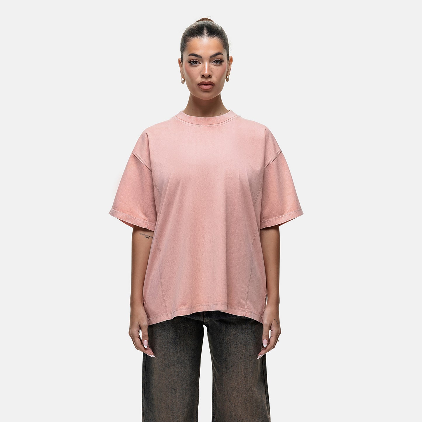Good For Nothing Cream Vintage Oversized T-Shirt - Cream Image 1