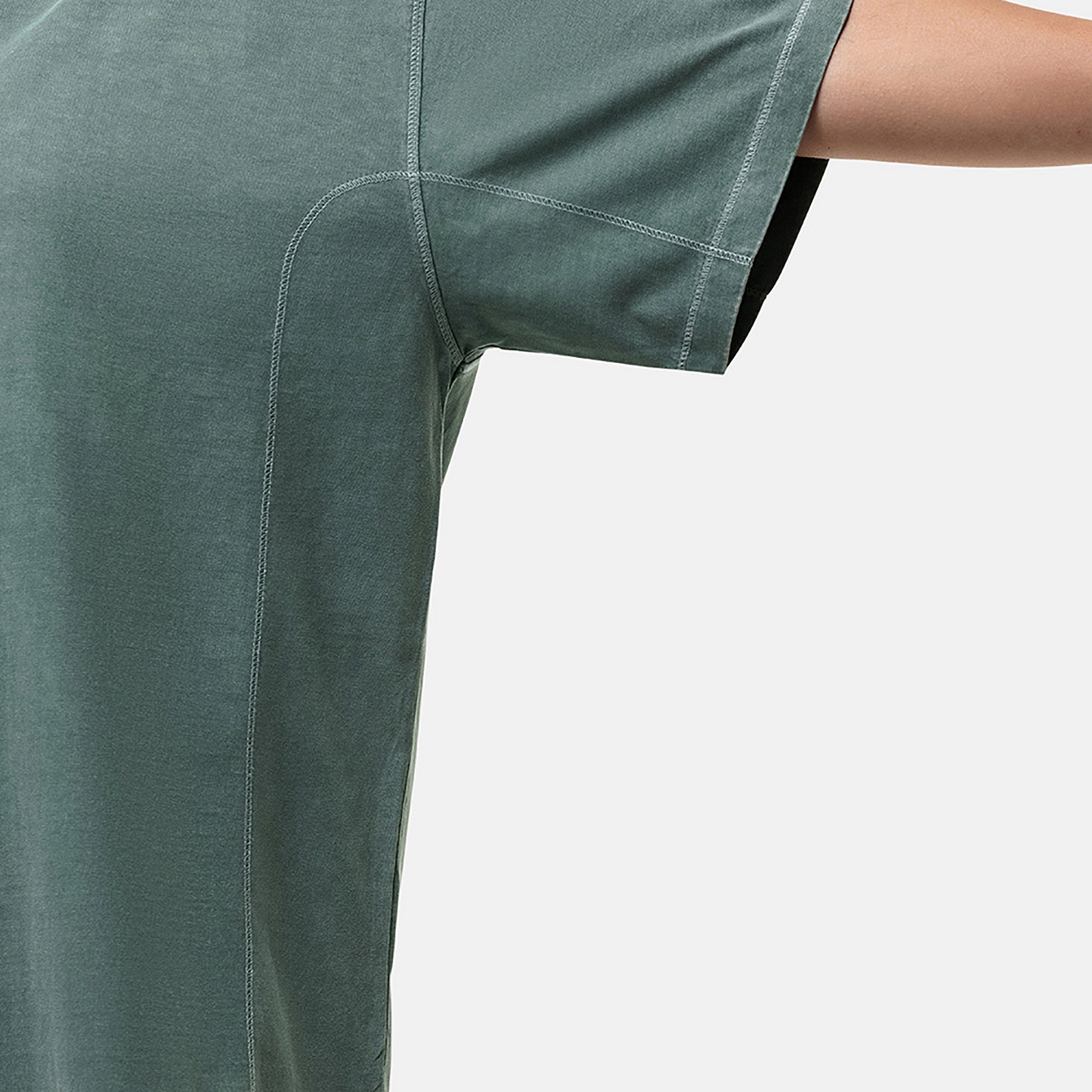 Good For Nothing Green Vintage Oversized T-Shirt - Green Image 3