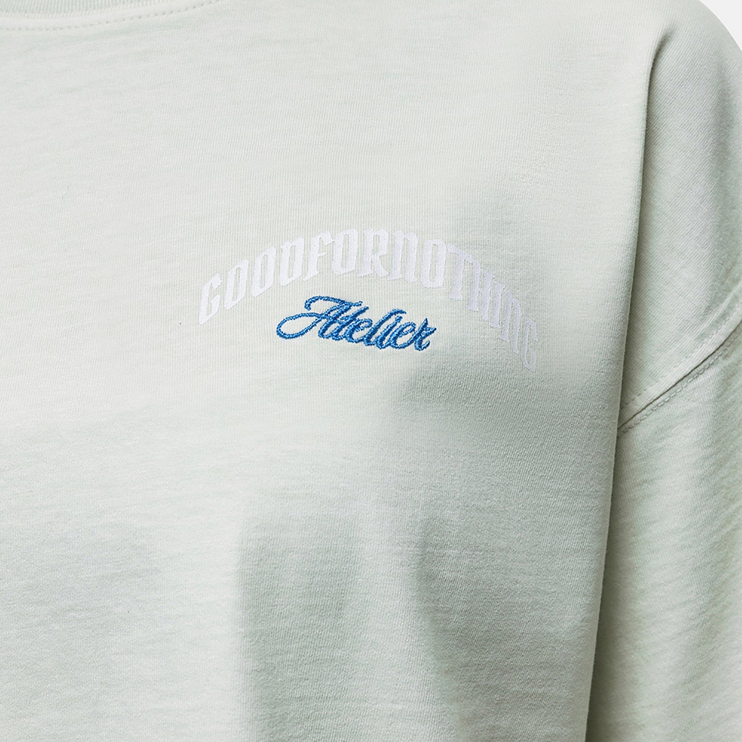 Good For Nothing White Graphic Back Print Oversized T-shirt - White Image 3