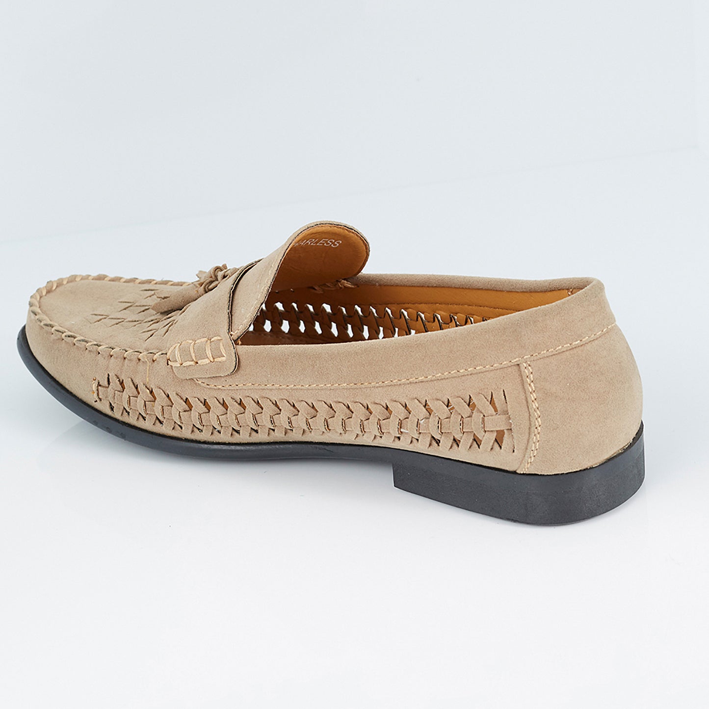 Brave Soul Light Sand Faux Suede Woven Loafers - Light Sand Image 2