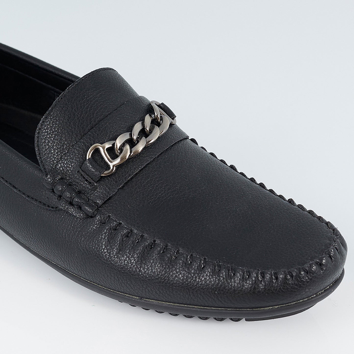 Brave Soul Black PU Loafers - Black Image 2