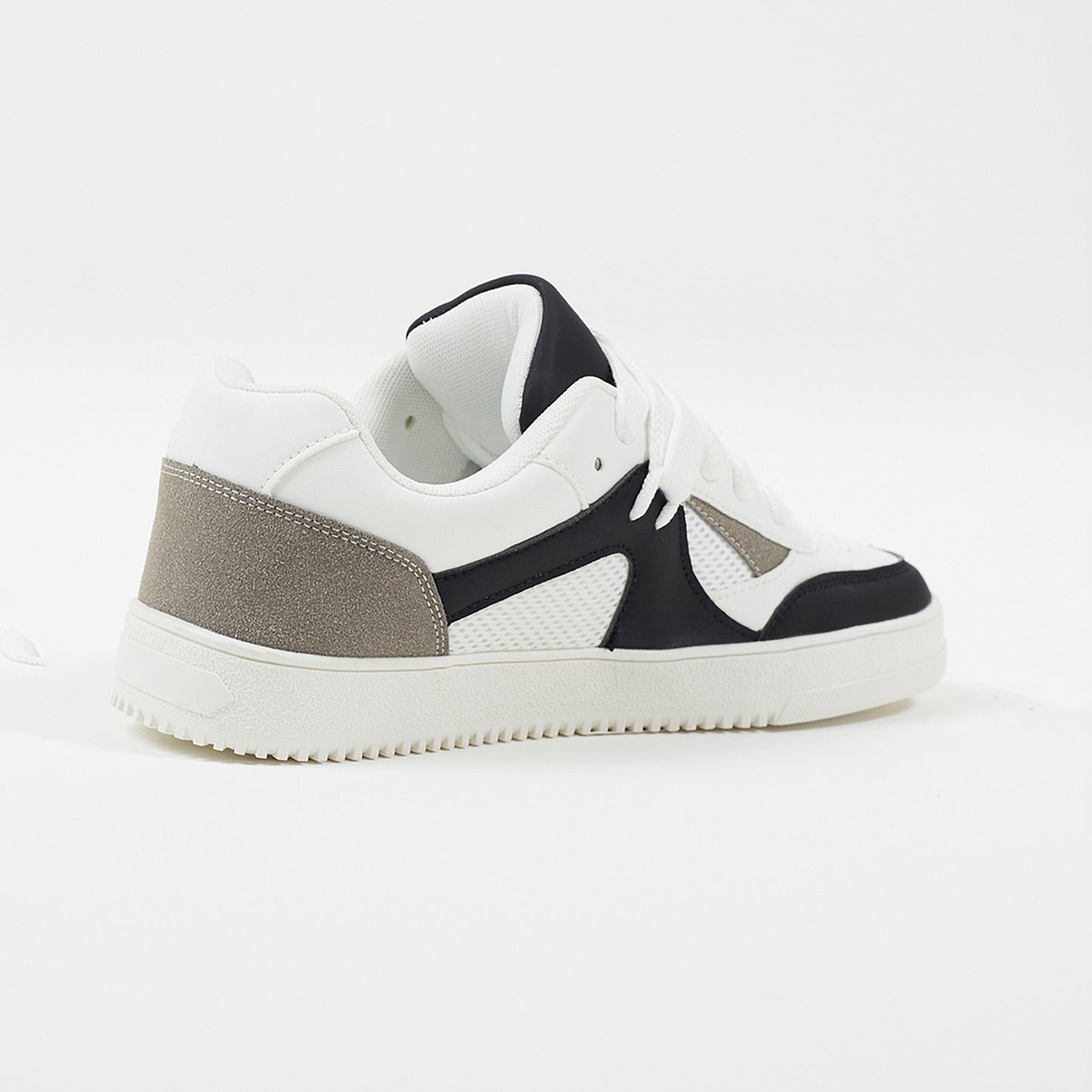 Brave Soul White Faux Leather Trainers - White Image 2