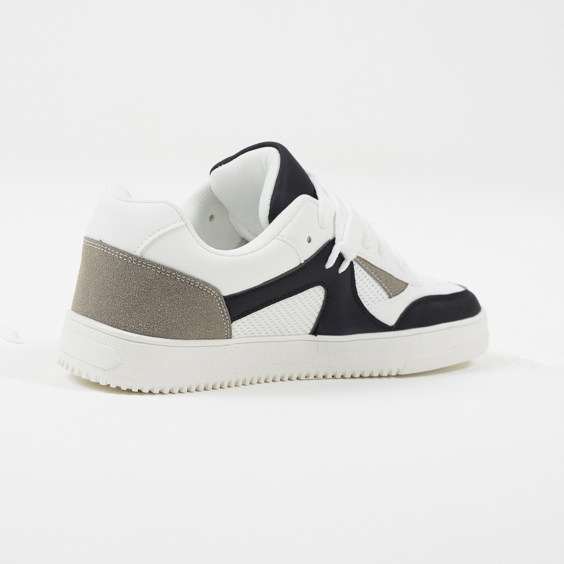 Brave Soul White Faux Leather Trainers - White Image 2
