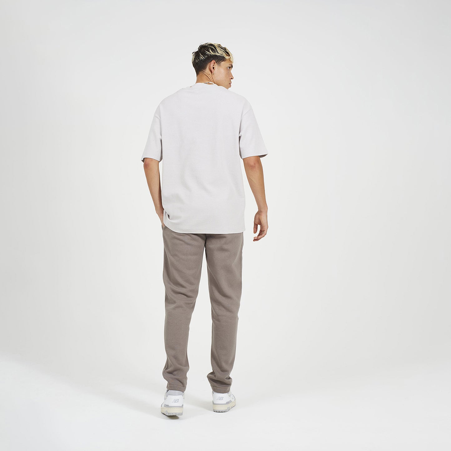 Brave Soul Taupe Straight Leg Open Hem Joggers - Taupe Image 2