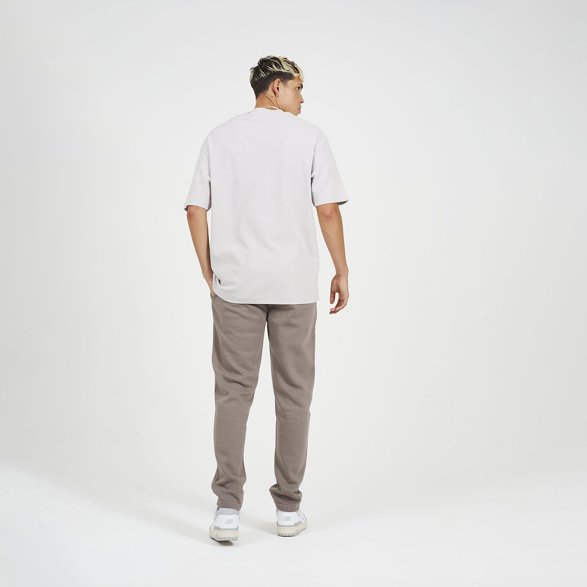 Brave Soul Taupe Straight Leg Open Hem Joggers - Taupe Image 2