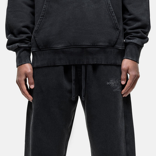 Good For Nothing Black Wide Leg Joggers with Seam Detail - Black Image 1