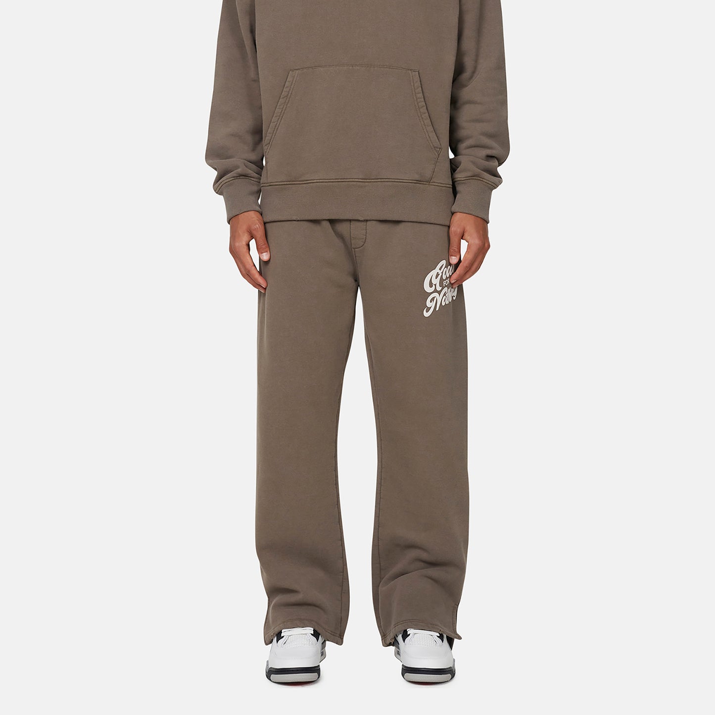 Good For Nothing  Fawn Flared Joggers - Fawn Image 1