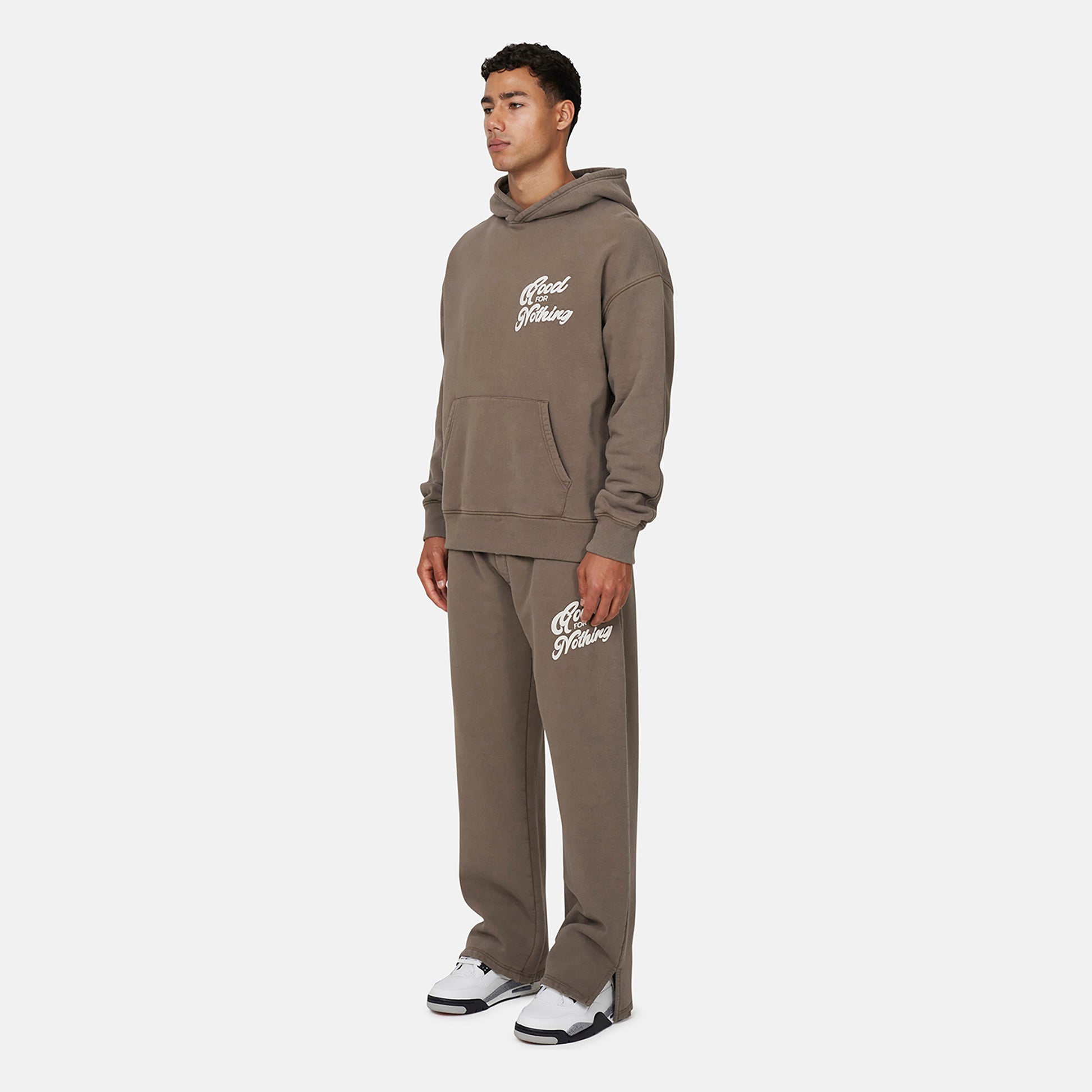Good For Nothing  Fawn Flared Joggers - Fawn Image 4