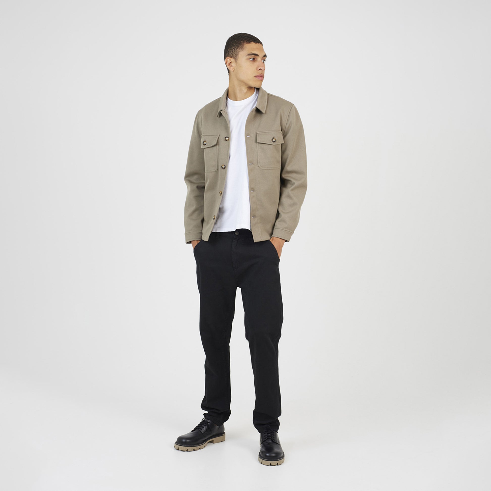 Brave Soul Pale Green Button Through Shacket - Pale Green Image 3