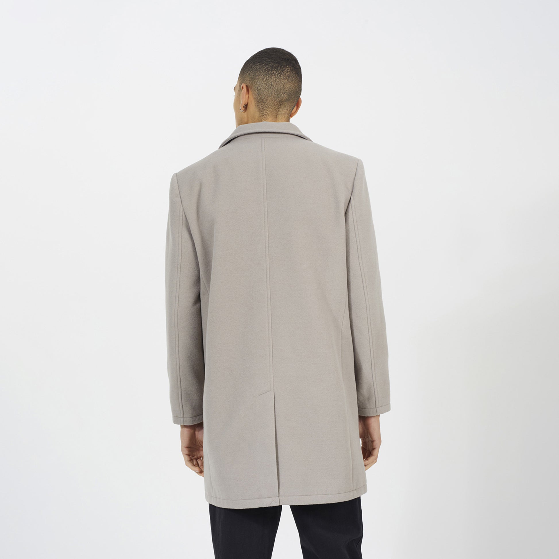 Brave Soul Beige Single Breasted Formal Coat - Beige Image 2