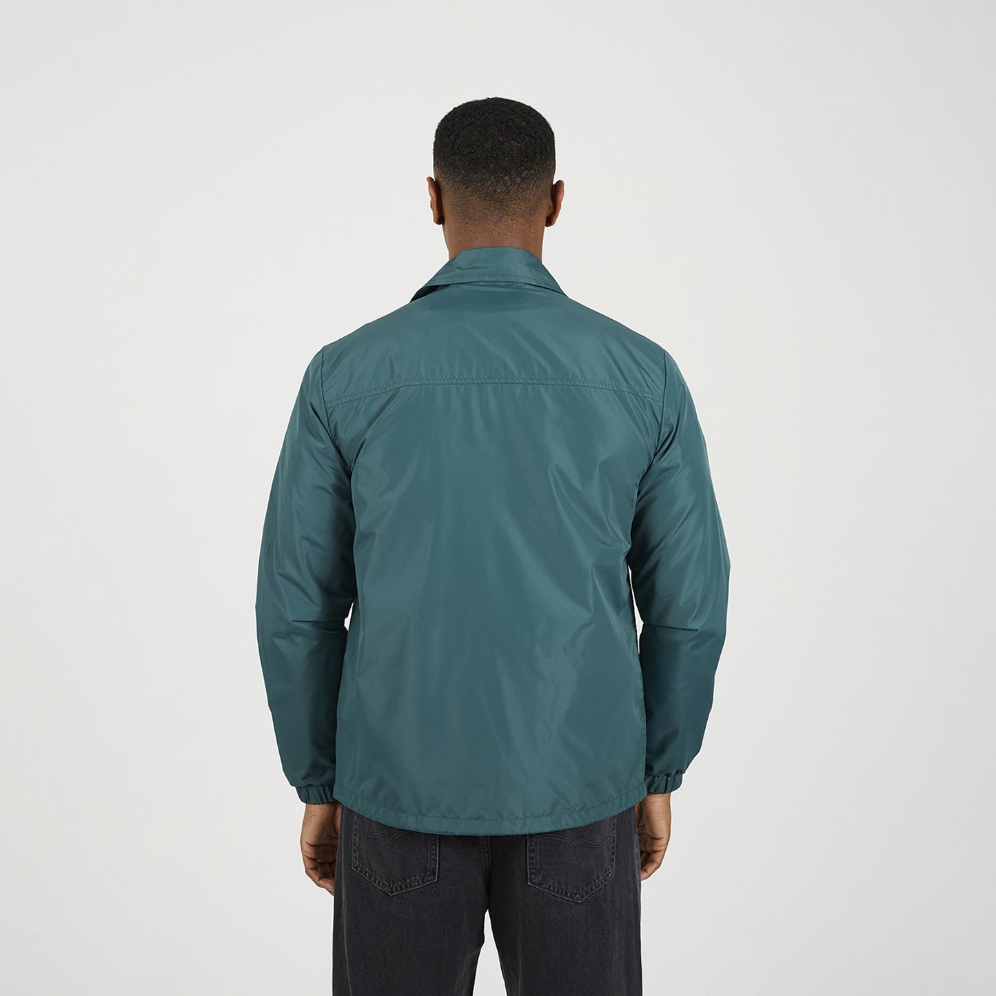 Brave Soul Green Lightweight Coach Style Jacket - Green Image 2