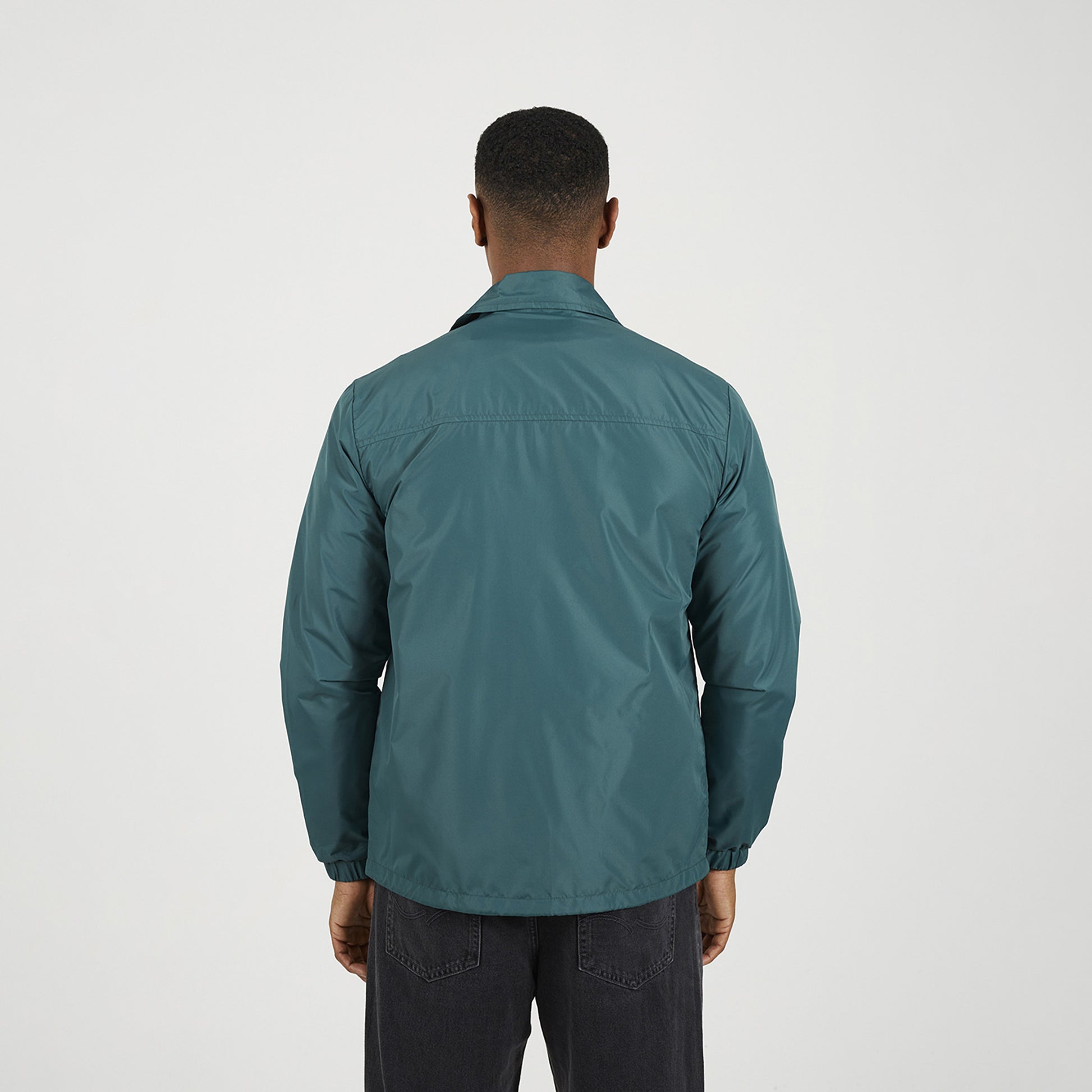 Brave Soul Green Lightweight Coach Style Jacket - Green Image 2