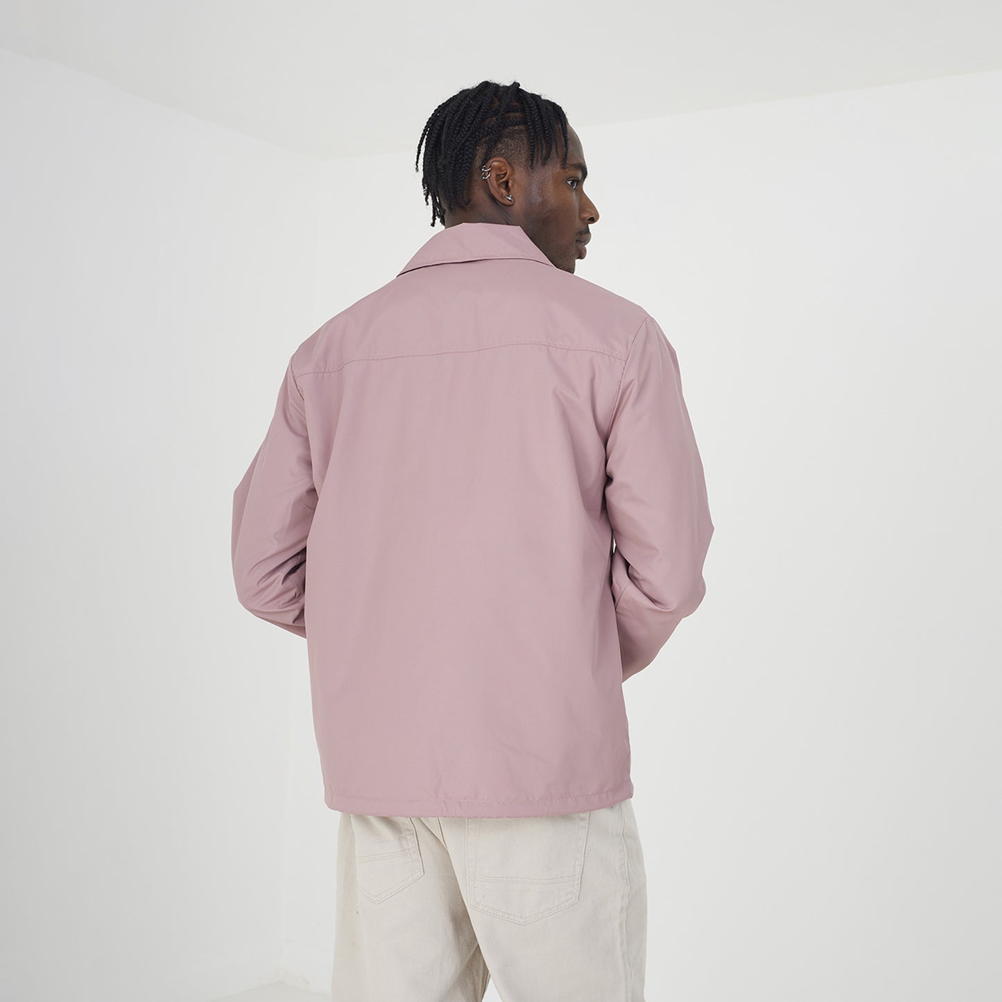 Brave Soul Pink Lightweight Coach Style Jacket - Pink Image 2