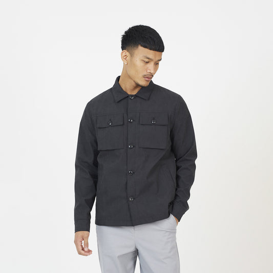 Brave Soul Black Button Through Shacket - Black Image 1