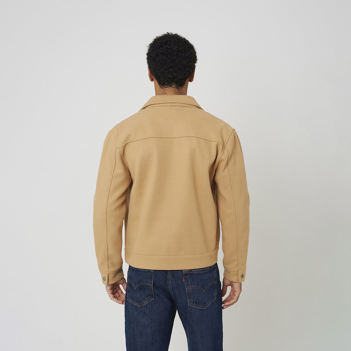 Brave Soul Camel Faux Wool Western Style Jacket - Camel Image 2